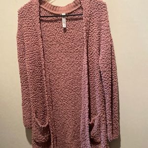Popcorn cardigan size small